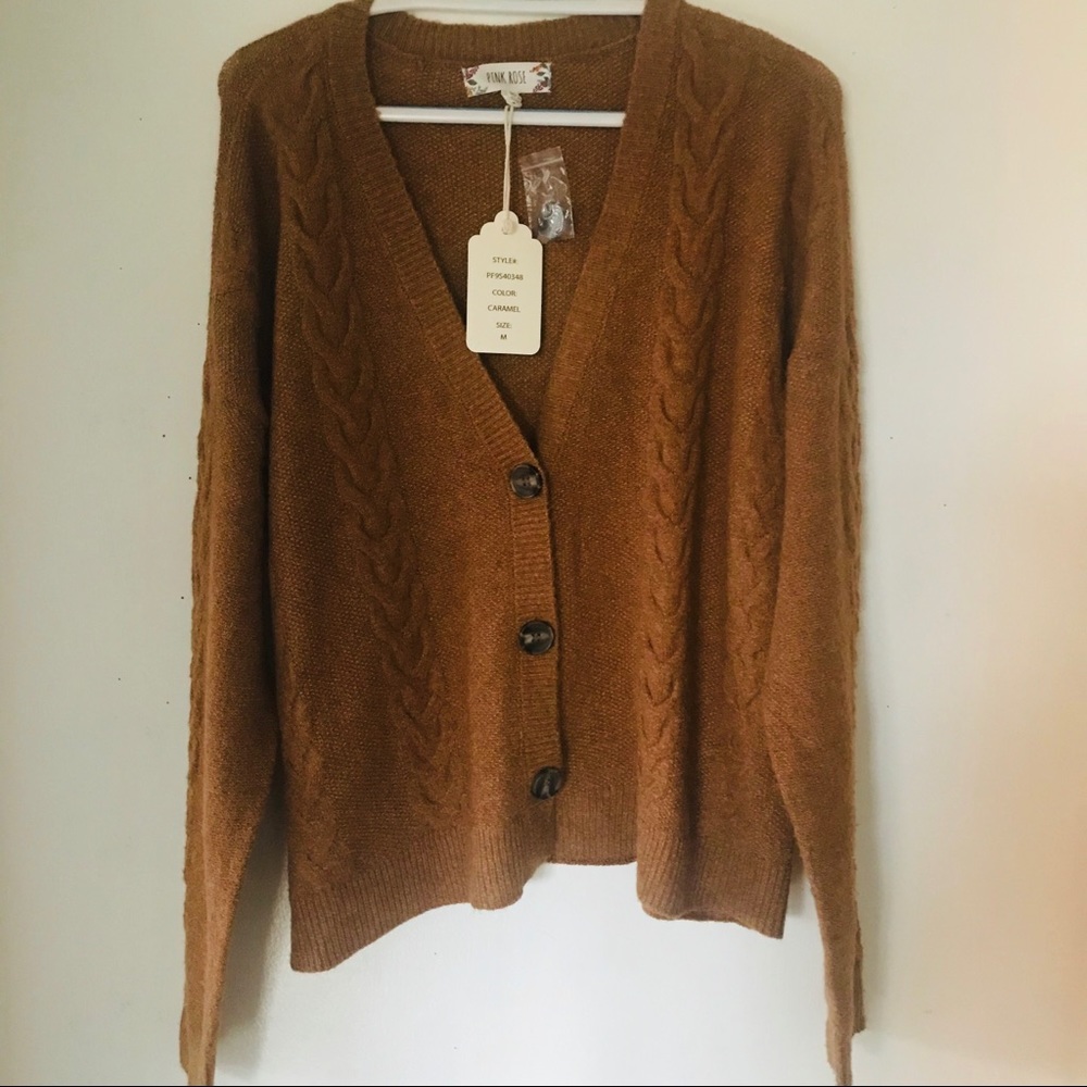 Pink Rose sweater in medium size